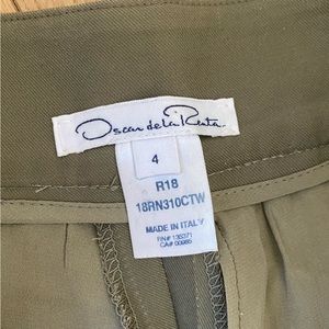Oscar de la renta pants, new, green, size 2